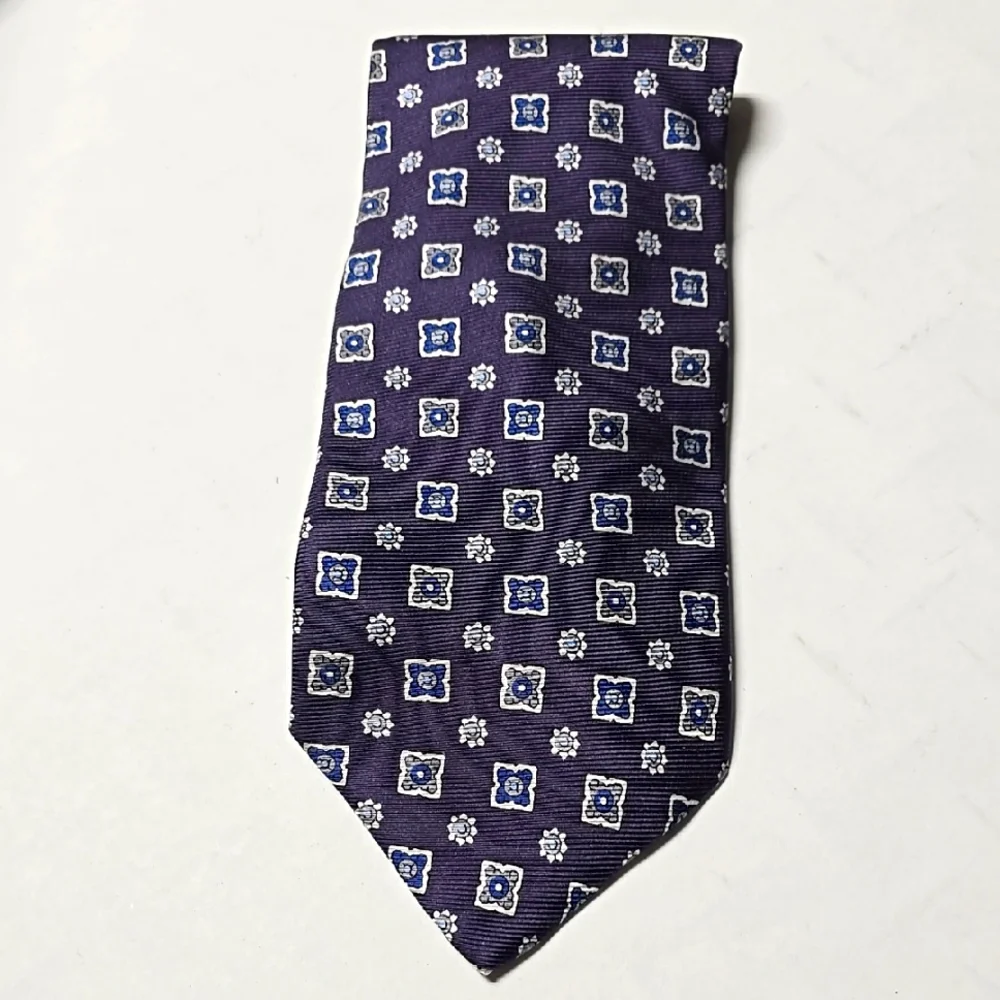 Men's Purple Patterned Tie